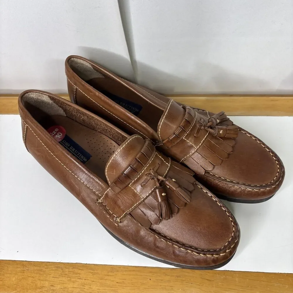 Giorgio Brutini Shoes Mens Size10M  Tassel Loafers Leather SlipOn